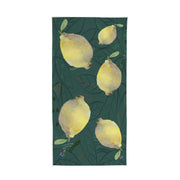Greenery Lemons Quick - Dry Beach Towel 30"x61" - Lana Art Sweden
