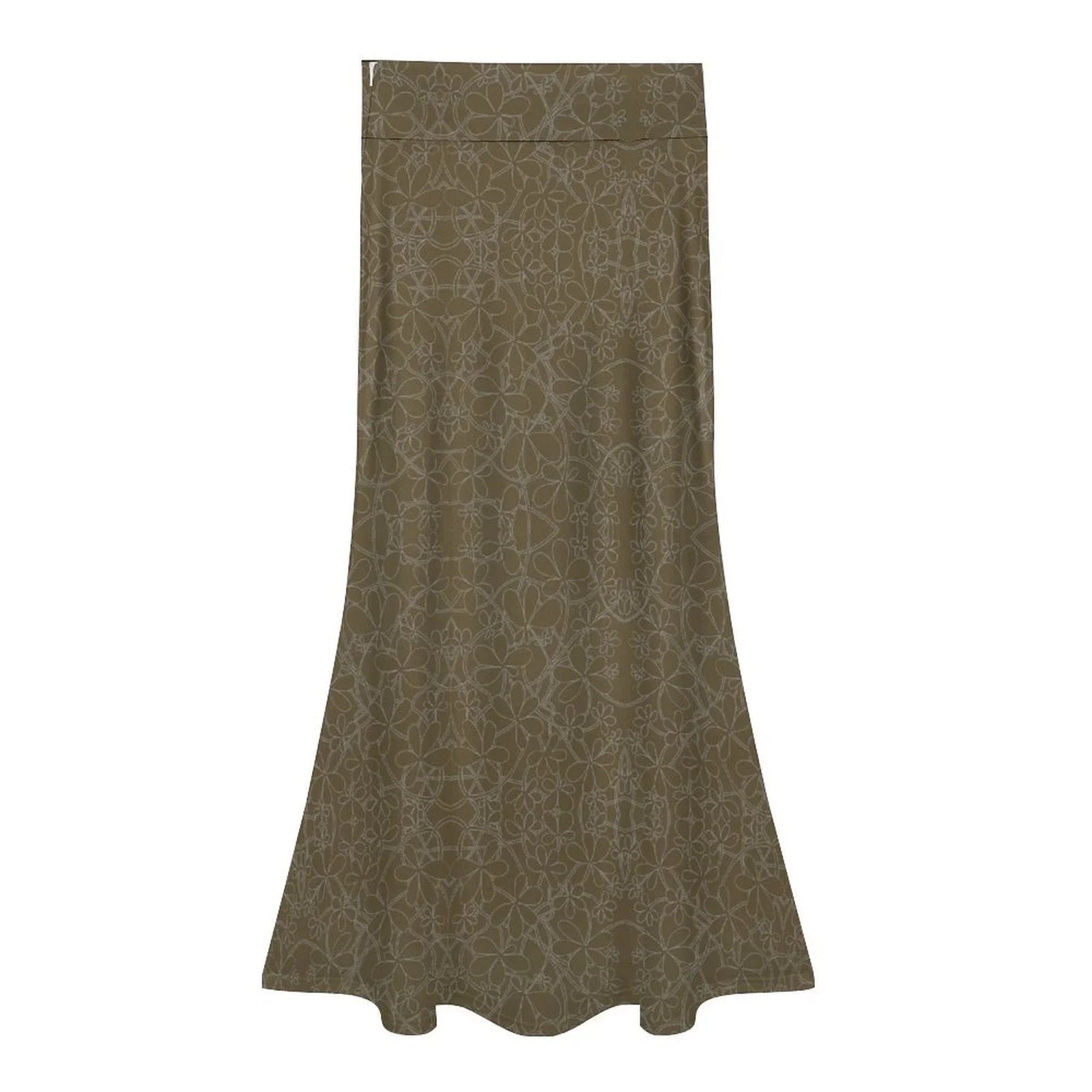 High waisted long skirt High Waisted Fishtail Skirt - Lana Art Sweden