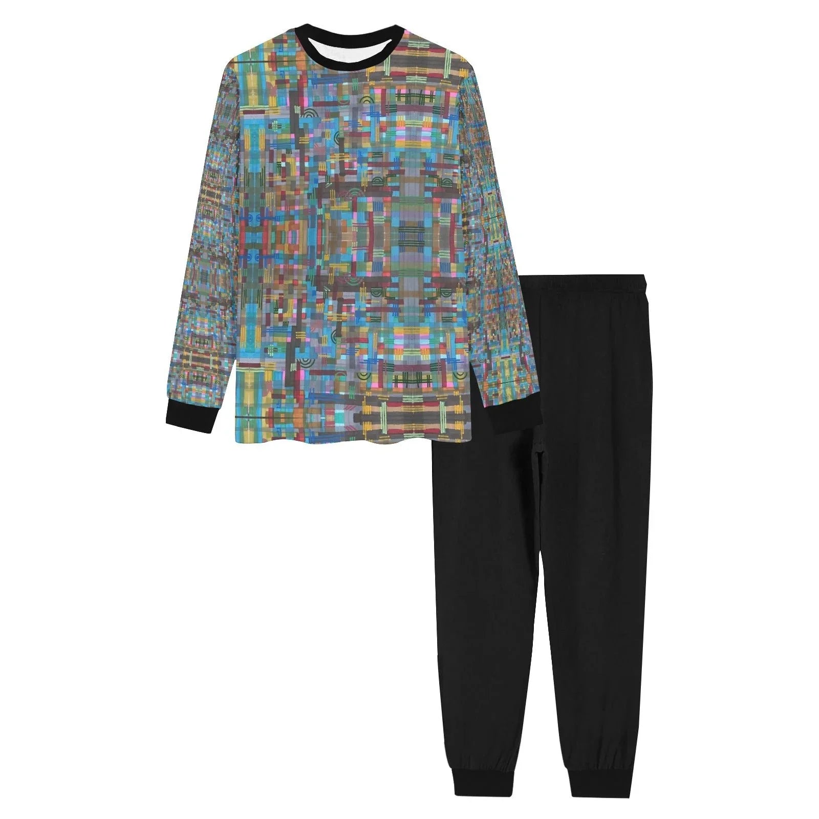 I Checked You! Men's All Over Print Pajama Set - Lana Art Sweden