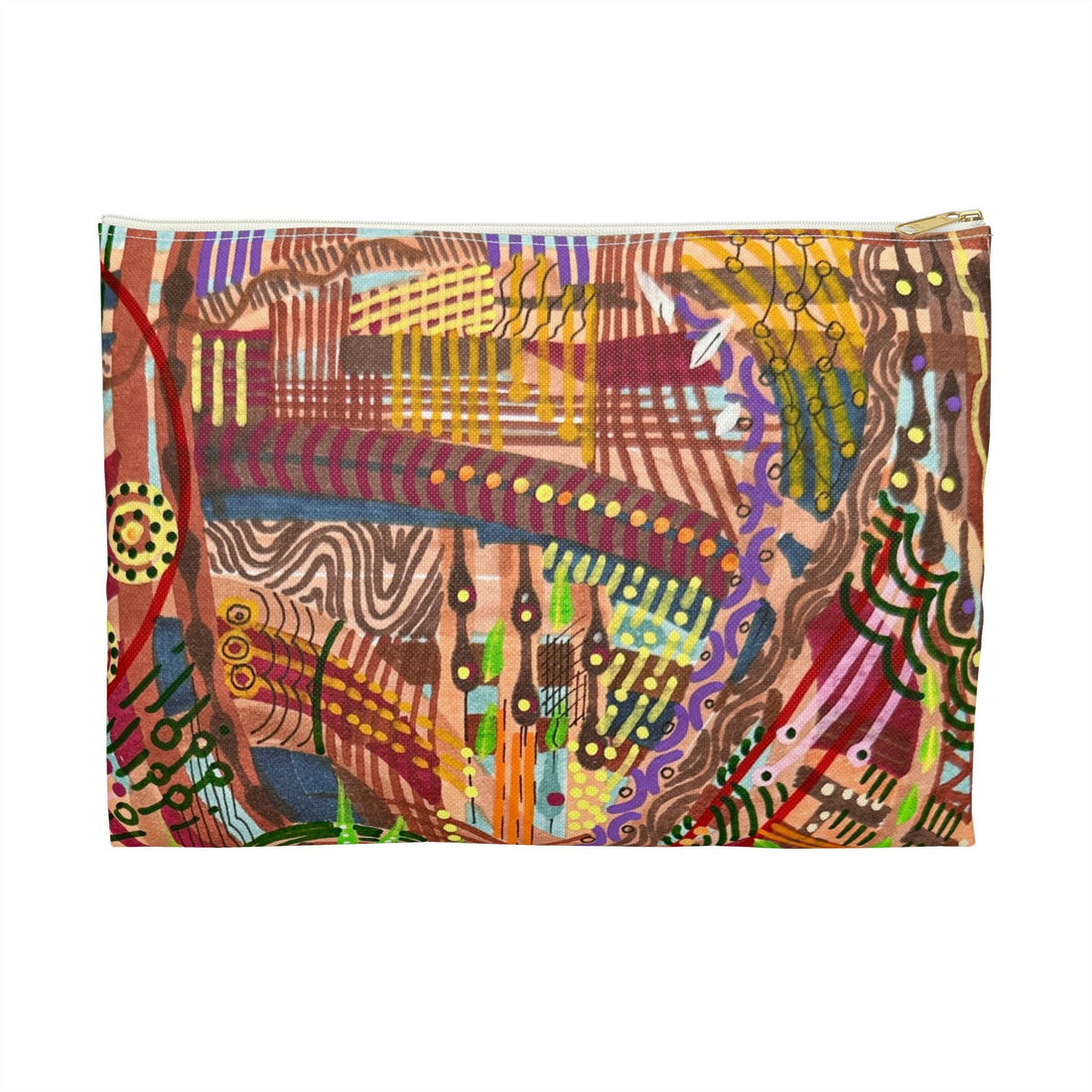 LanaArt Sweden Accessory Pouch – Artistic, Vibrant Design Pouch for Organizing Essentials