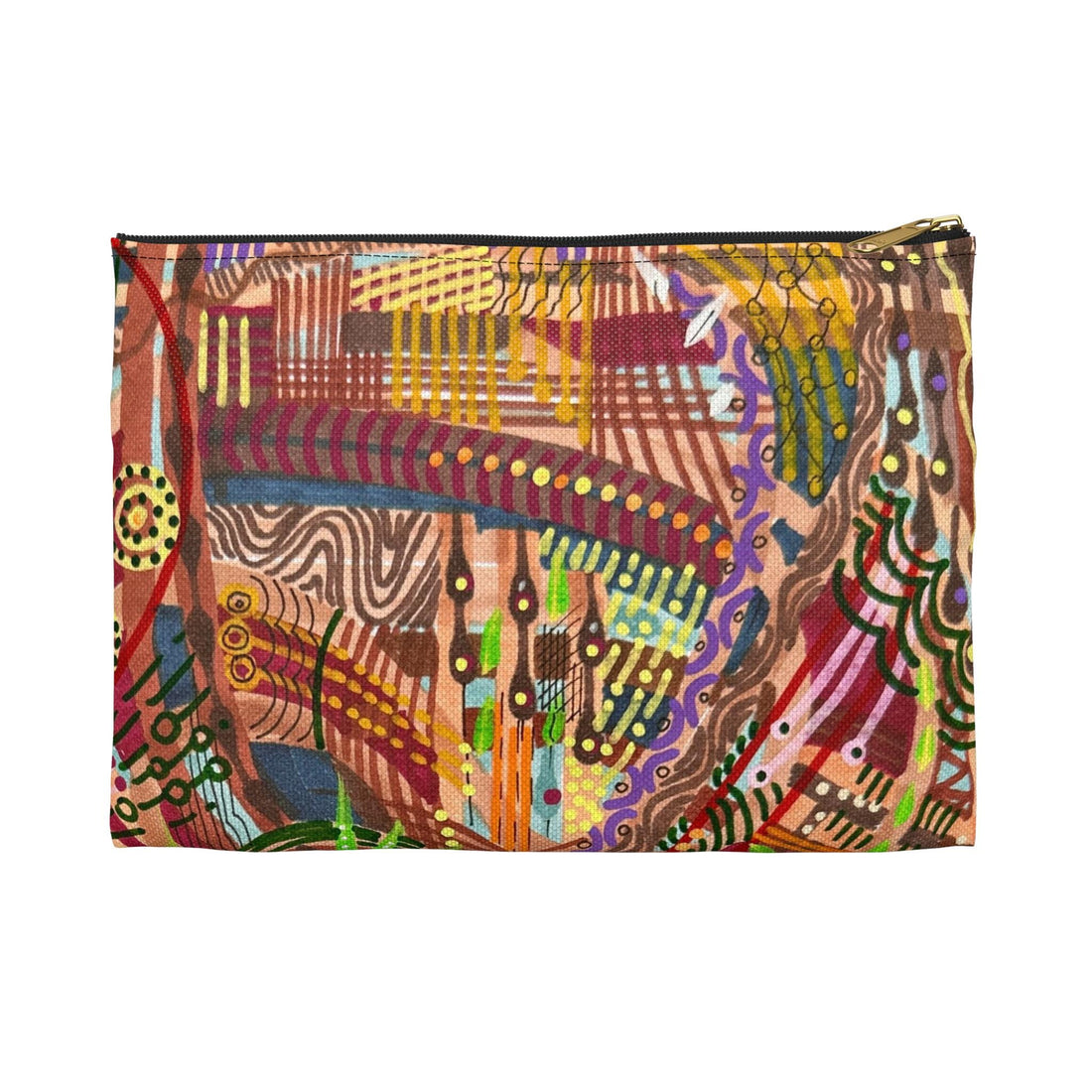 LanaArt Sweden Accessory Pouch – Artistic, Vibrant Design Pouch for Organizing Essentials