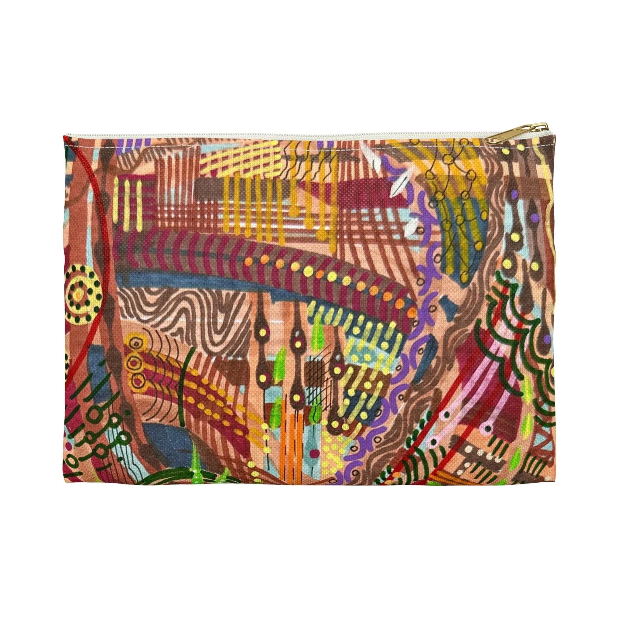 LanaArt Sweden Accessory Pouch – Artistic, Vibrant Design Pouch for Organizing Essentials