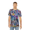 LanaArt Sweden men's soft polyester t-shirt, vibrant all-over print, brushed polyester, comfortable and stylish casual wear.