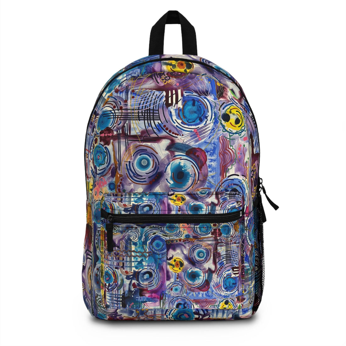 LanaArt Sweden Backpack with Circles on Water Art Design