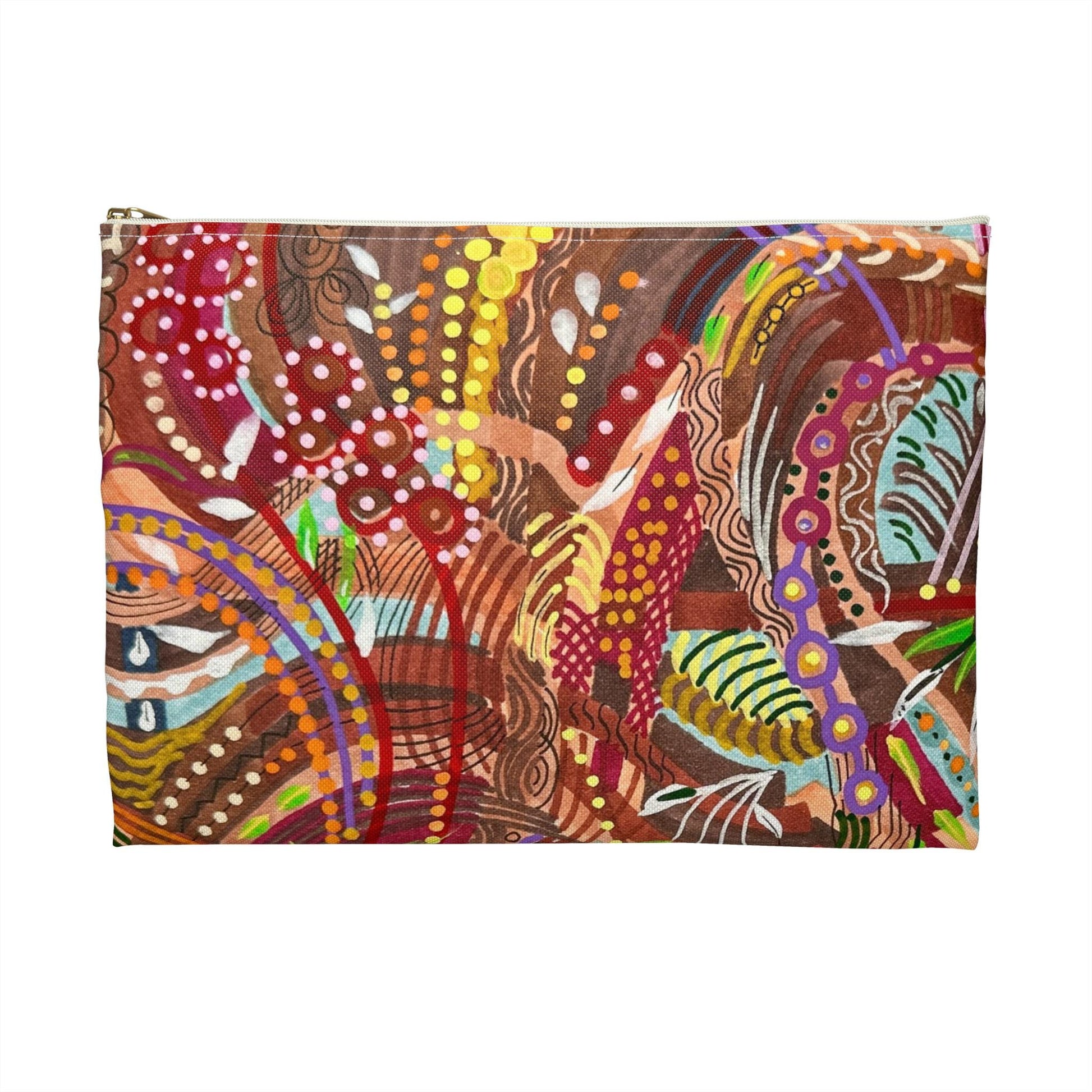 LanaArt Sweden Accessory Pouch – Artistic, Vibrant Design Pouch for Organizing Essentials