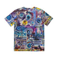 LanaArt Sweden men's soft polyester t-shirt, vibrant all-over print, brushed polyester, comfortable and stylish casual wear.