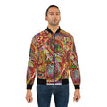 LanaArt Sweden unisex bomber jacket with all-over print, ribbed collar, and two front pockets