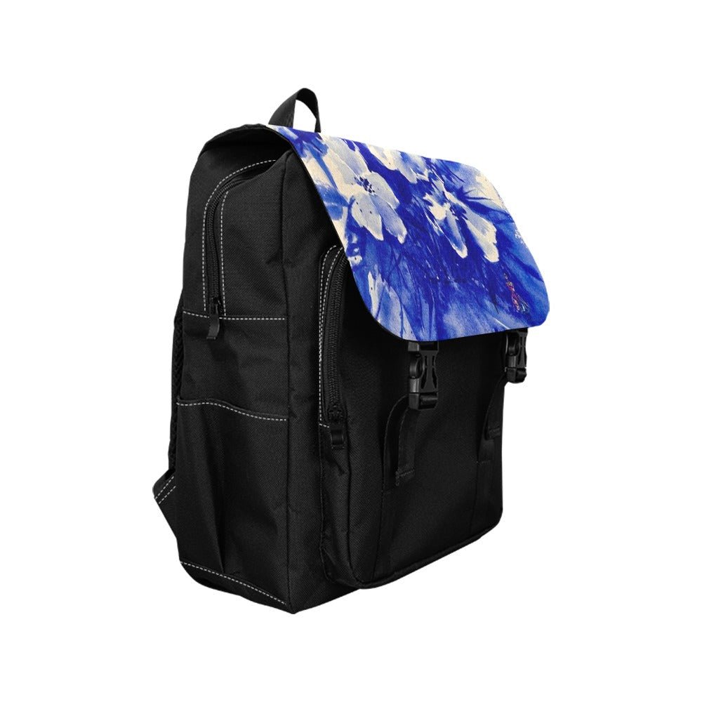 Indigo Flowers Casual Backpack - Lana Art Sweden
