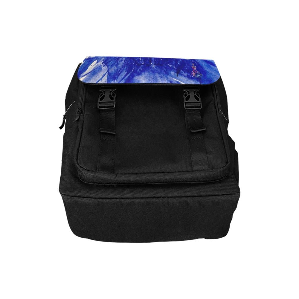 Indigo Flowers Casual Backpack - Lana Art Sweden