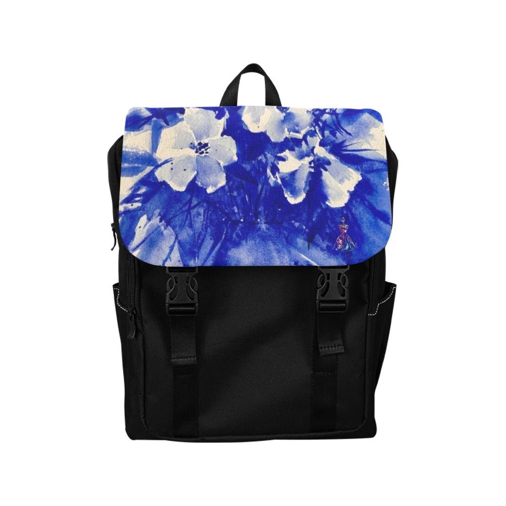 Indigo Flowers Casual Backpack - Lana Art Sweden