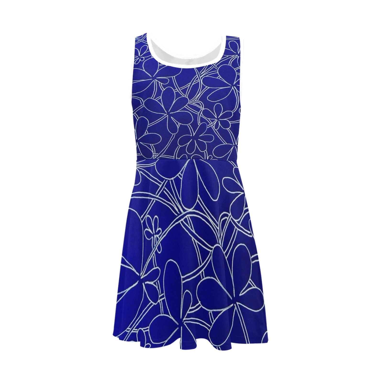 Infinity Bloom Girls' Sleeveless Sundress - Lana Art Sweden