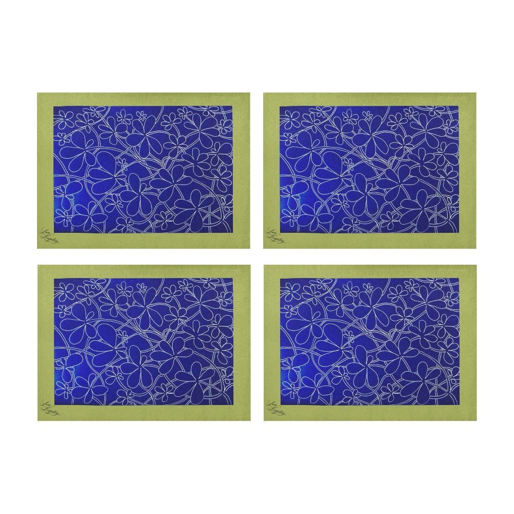 Infinity Bloom Grass Placemat 14’’ x 19’’ (Set of 4) - Lana Art Sweden