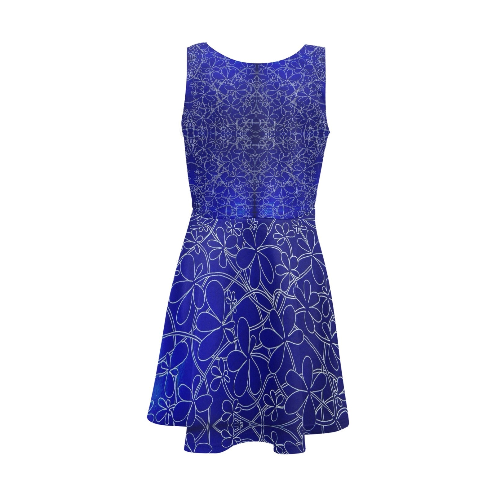 Infinity Bloom Small Pattern Girls' Sleeveless Sundress - Lana Art Sweden