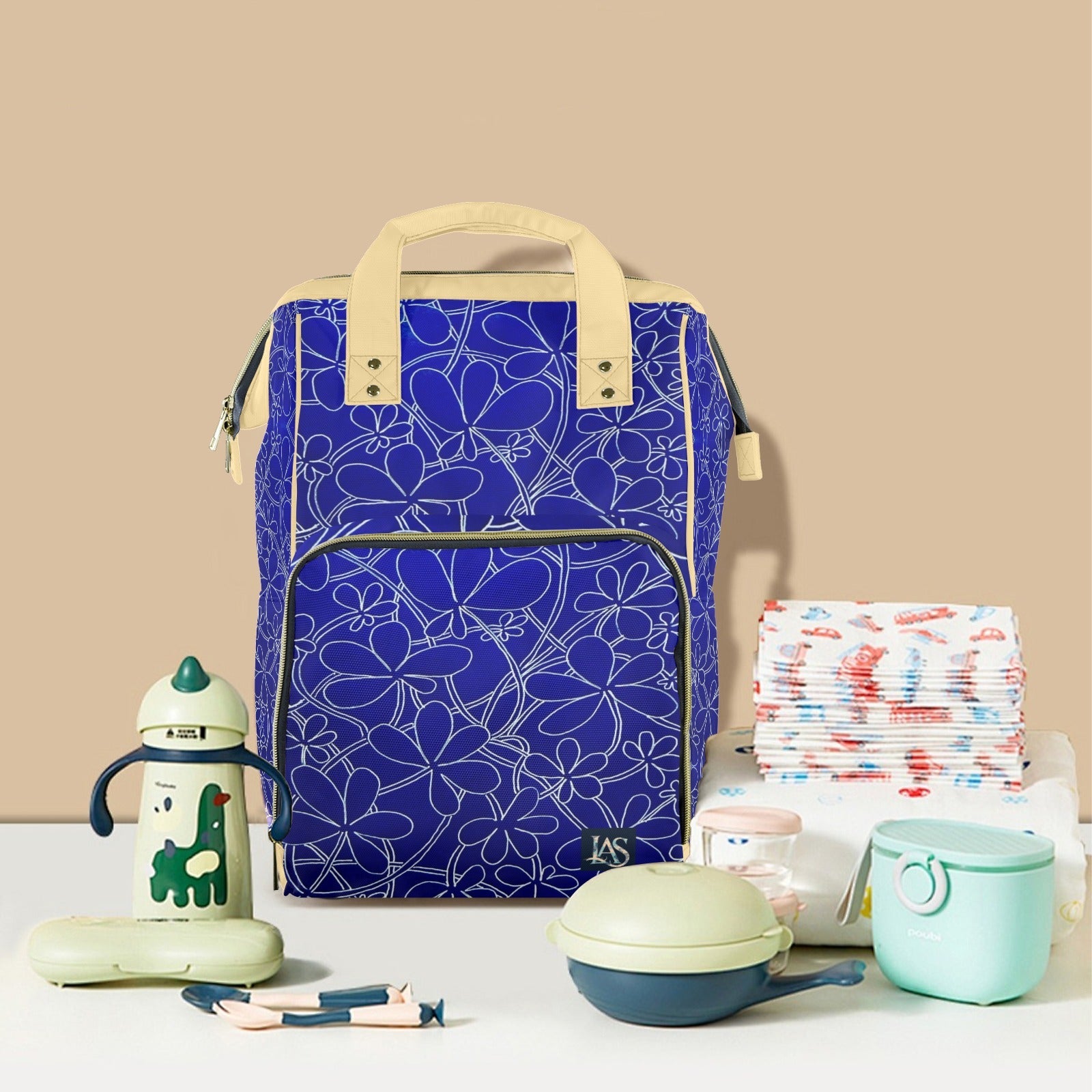 Infinity Bloom Tatiana Multi - Function Travel Diaper Bag - Large - Lana Art Sweden