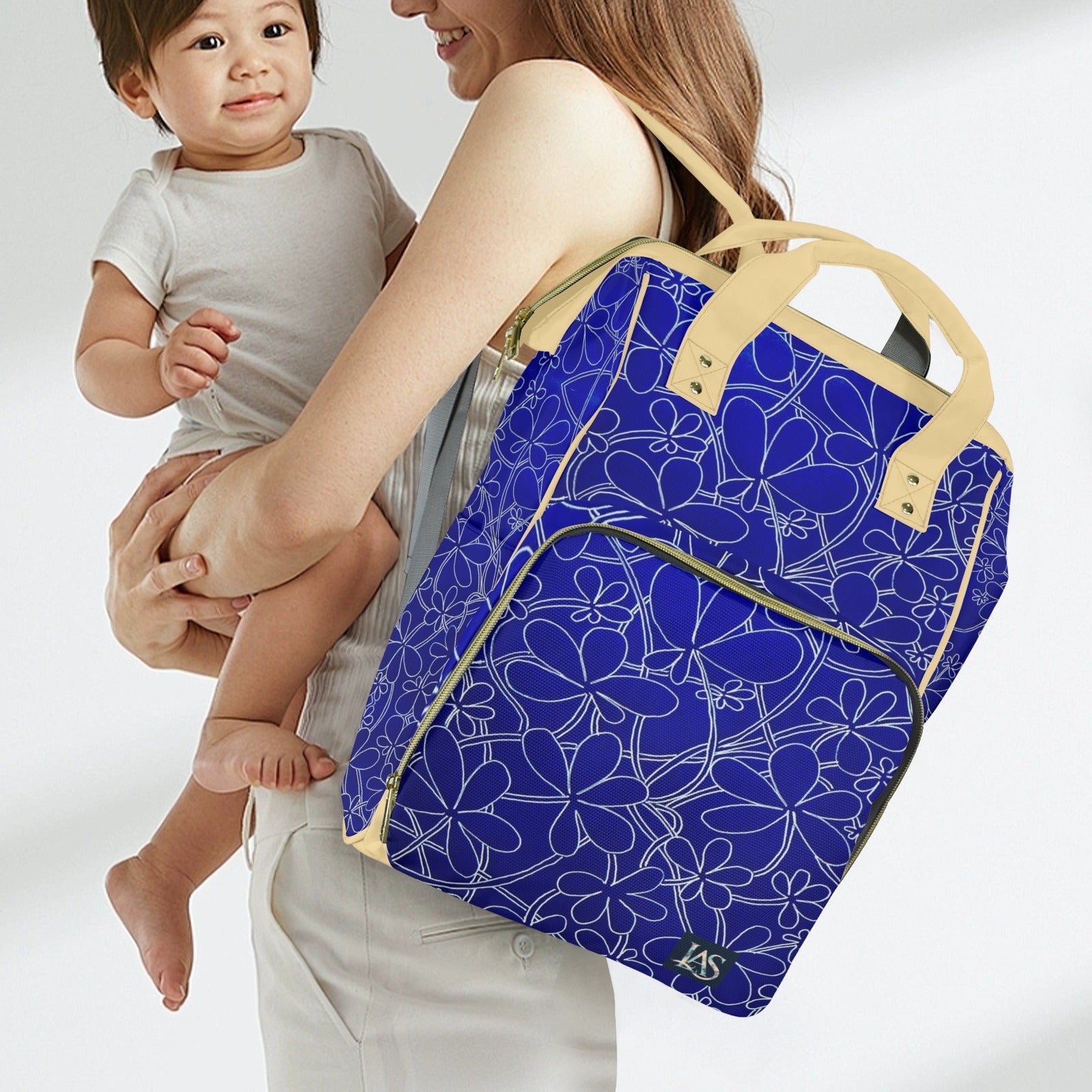 Infinity Bloom Tatiana Multi - Function Travel Diaper Bag - Large - Lana Art Sweden