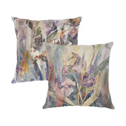 Iris and Mystery Plants Linen Zippered Pillowcase 18"x18"(Pack of 2) - Lana Art Sweden