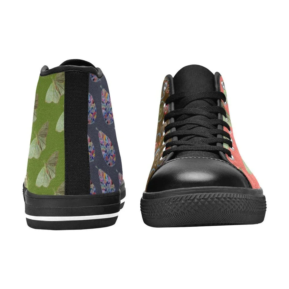 Kaleidoscope Kids' High Top Canvas Shoes - Lana Art Sweden