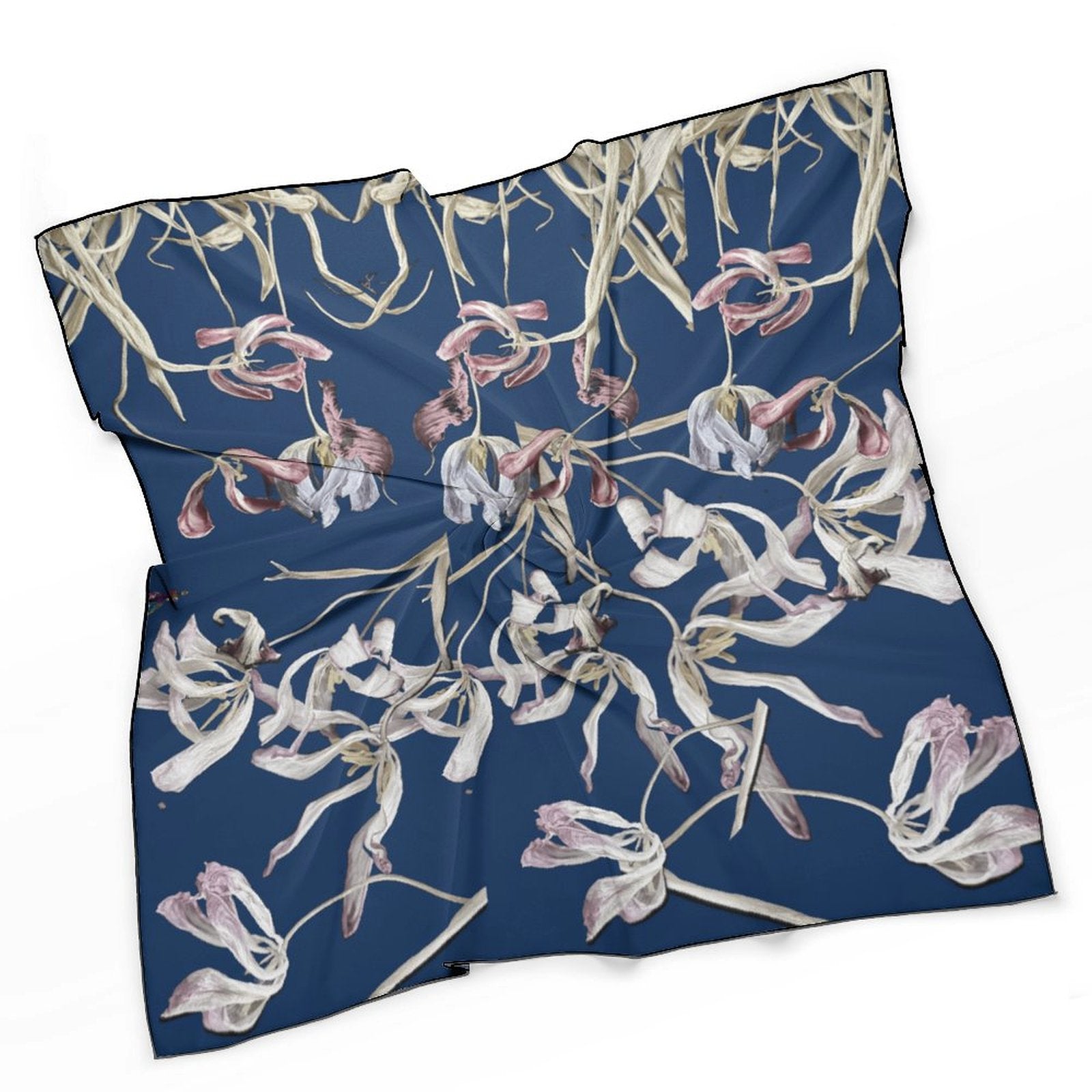 LanaArtSweden Artwork Scarf, 27"x27", 70x70 cm - Lana Art Sweden