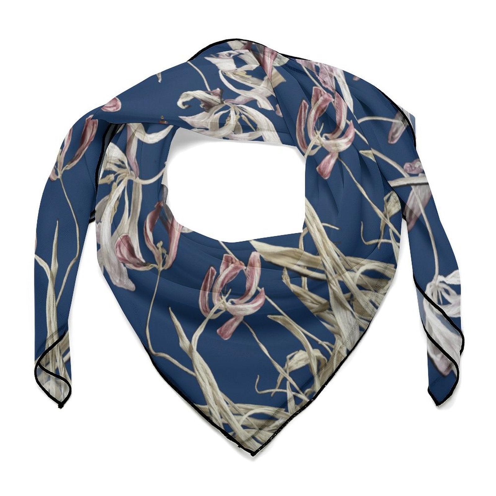 LanaArtSweden Artwork Scarf, 27"x27", 70x70 cm - Lana Art Sweden