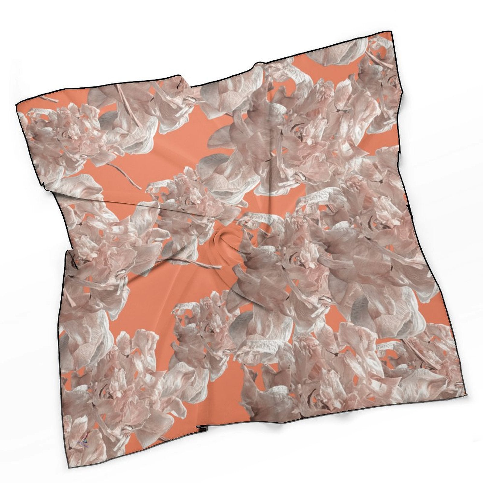 LanaArtSweden Artwork Scarf, 27"x27", 70x70 cm - Lana Art Sweden