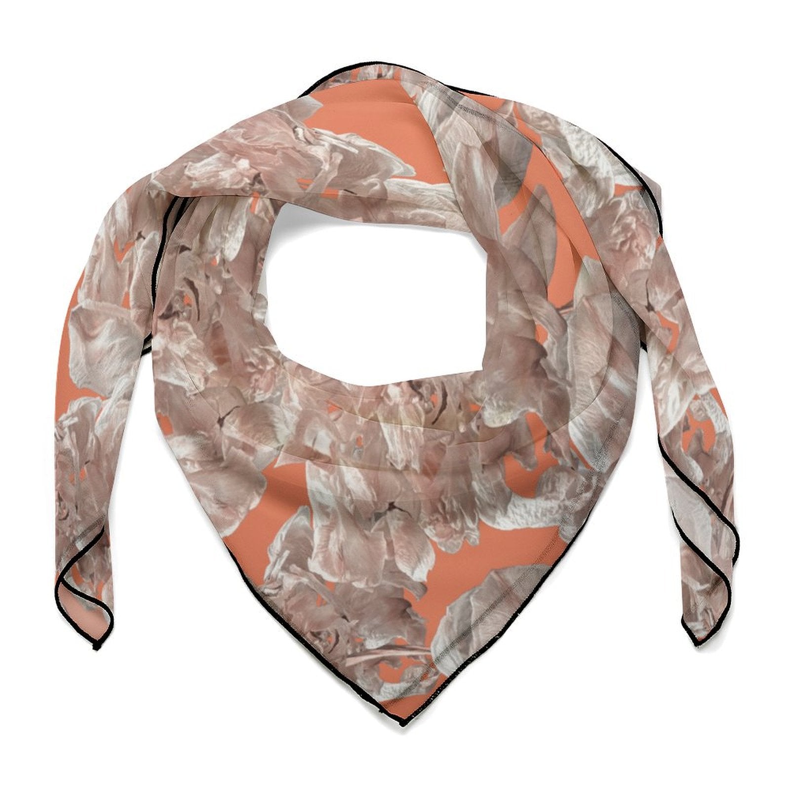 LanaArtSweden Artwork Scarf, 27"x27", 70x70 cm - Lana Art Sweden