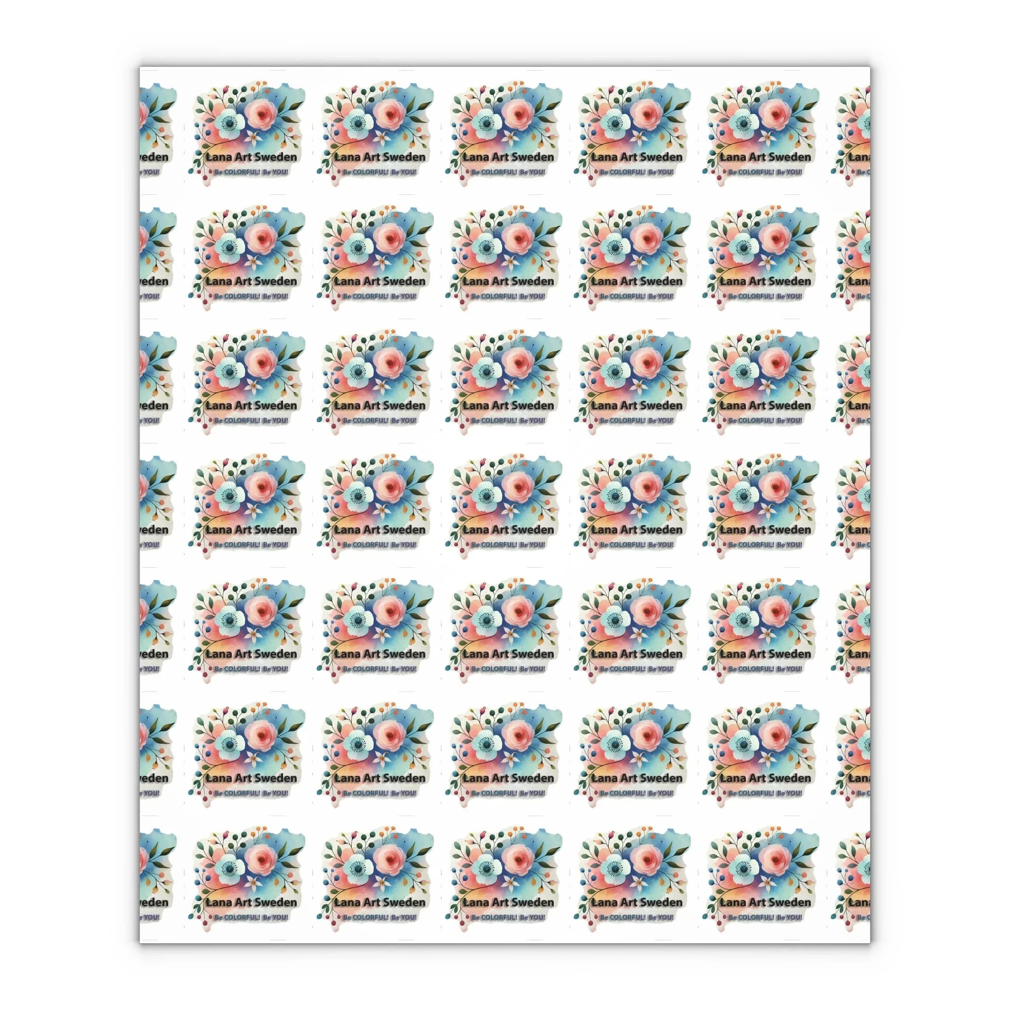 LanaArtSweden Logo Gift Wrapping Paper Sheets, 1pc - Lana Art Sweden