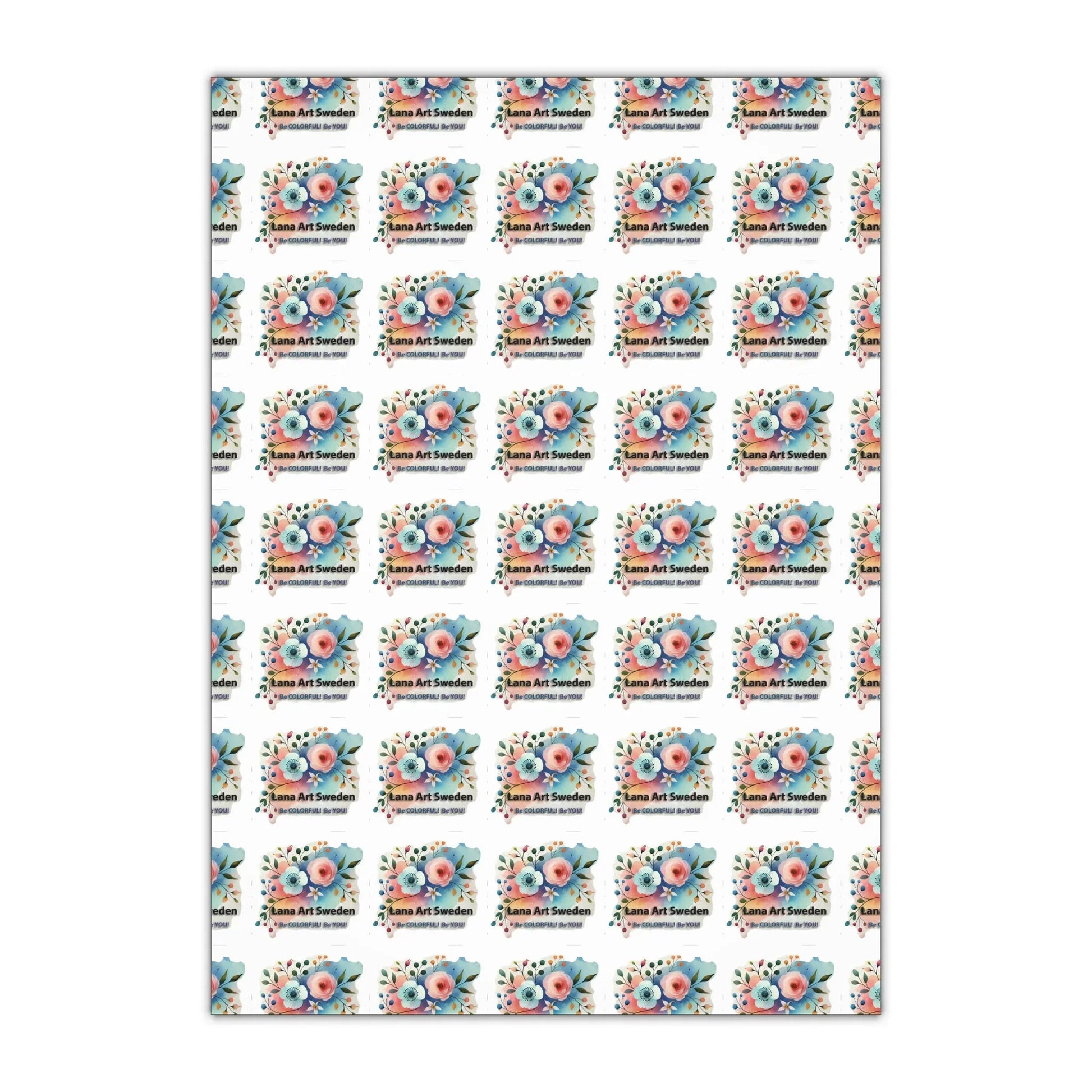 LanaArtSweden Logo Gift Wrapping Paper Sheets, 1pc - Lana Art Sweden