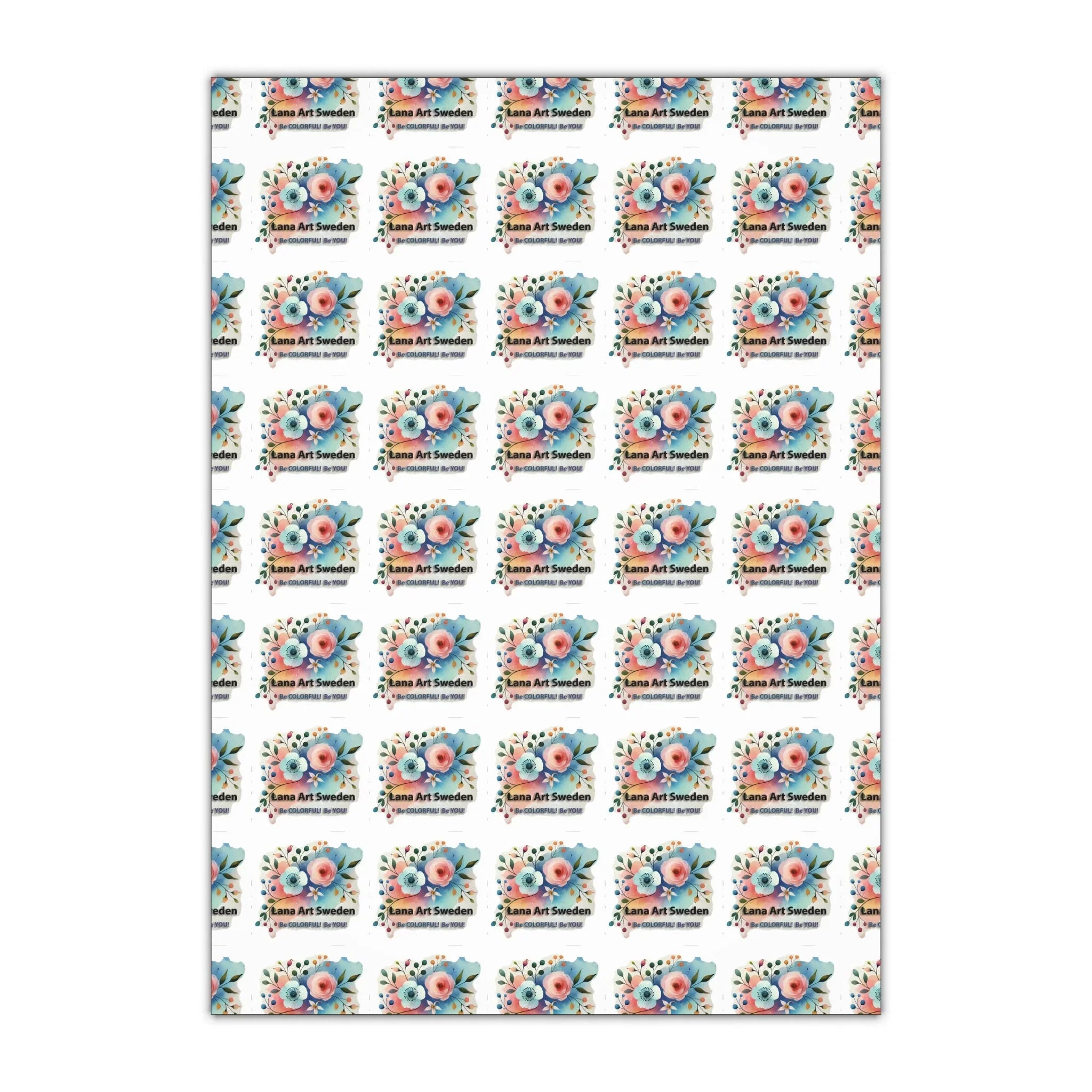 LanaArtSweden Logo Gift Wrapping Paper Sheets, 1pc - Lana Art Sweden