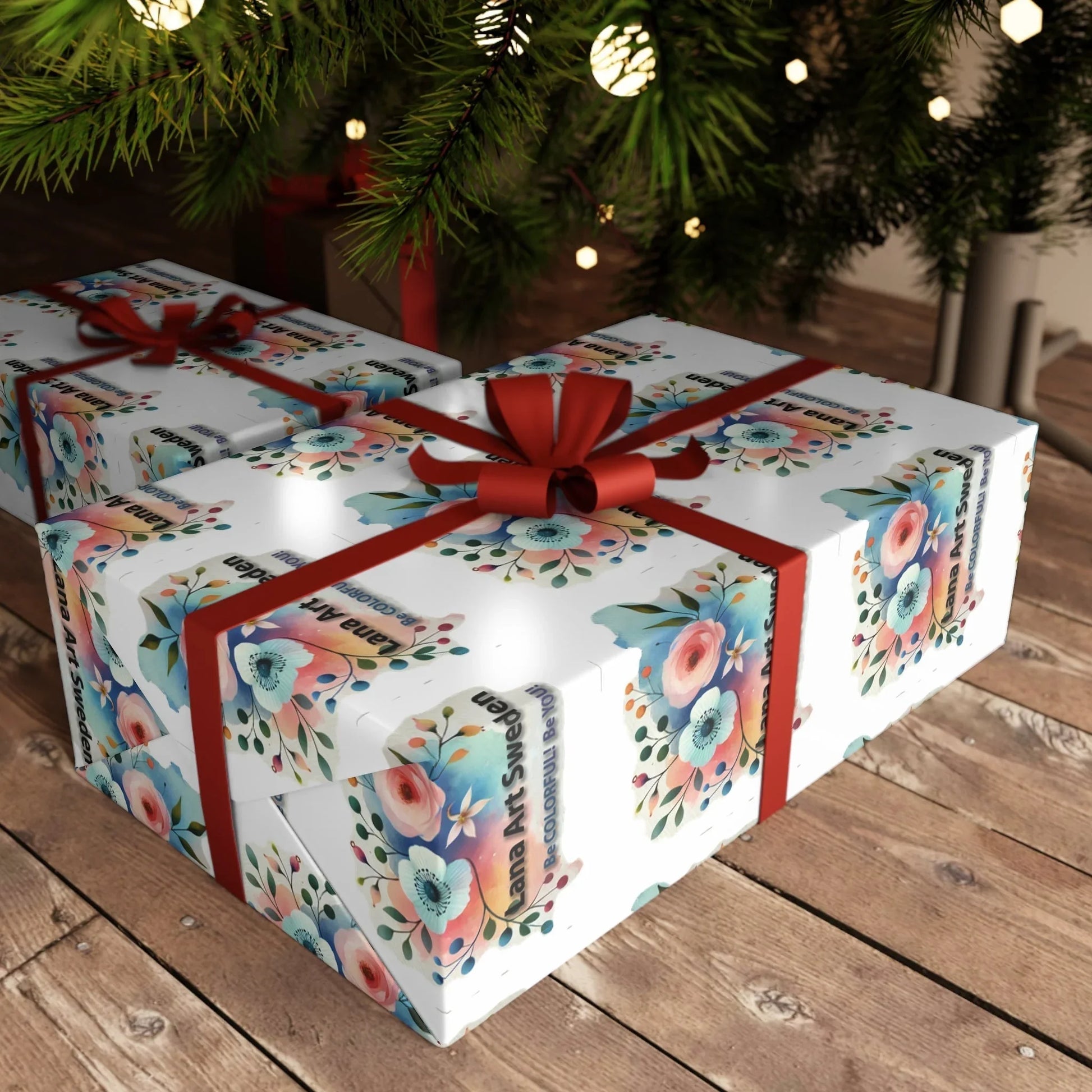 LanaArtSweden Logo Gift Wrapping Paper Sheets, 1pc - Lana Art Sweden