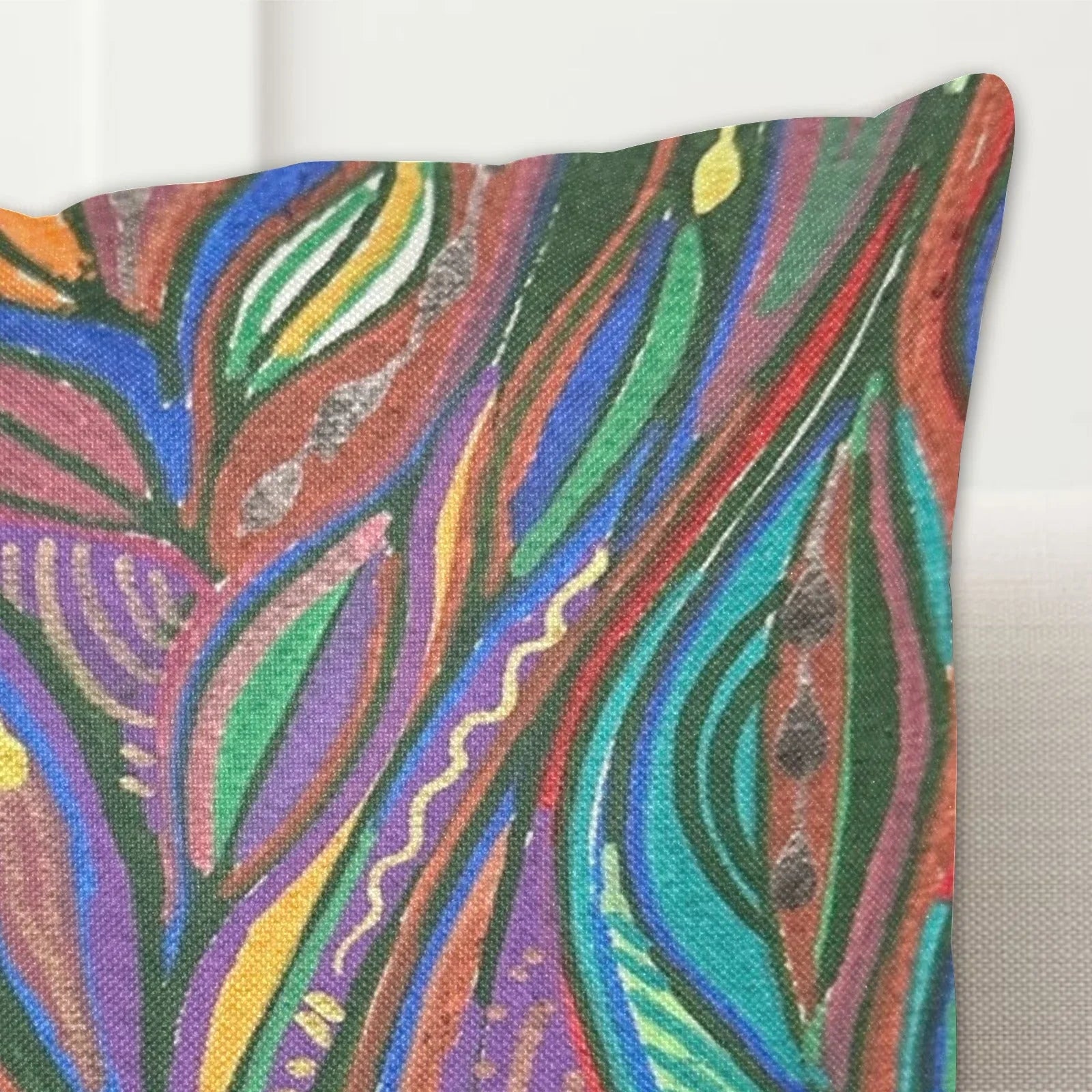Lanterna and Warm Imagination Linen Zippered Pillowcase 18"x18"(Pack of 2) - Lana Art Sweden