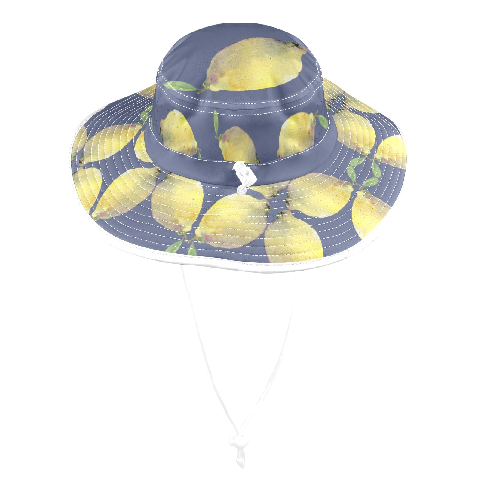 Lemon Dusk Wide Brim Bucket Hat - Lana Art Sweden