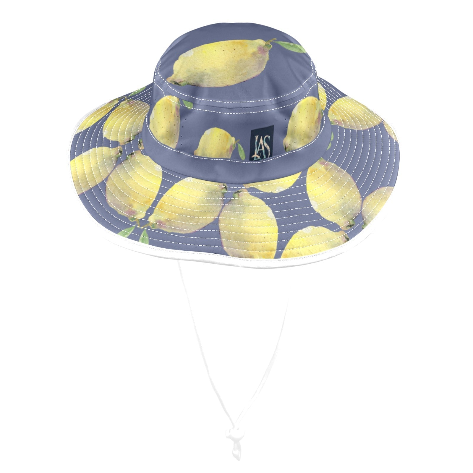 Lemon Dusk Wide Brim Bucket Hat - Lana Art Sweden