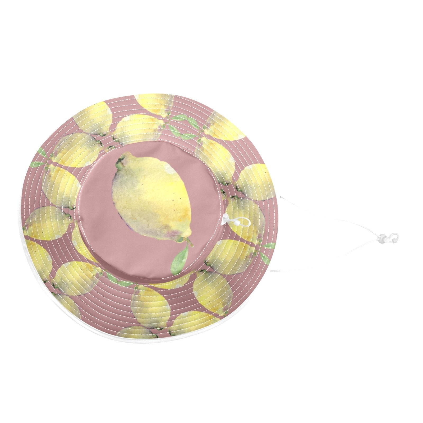 Lemon Mocha Wide Brim Bucket Hat - Lana Art Sweden
