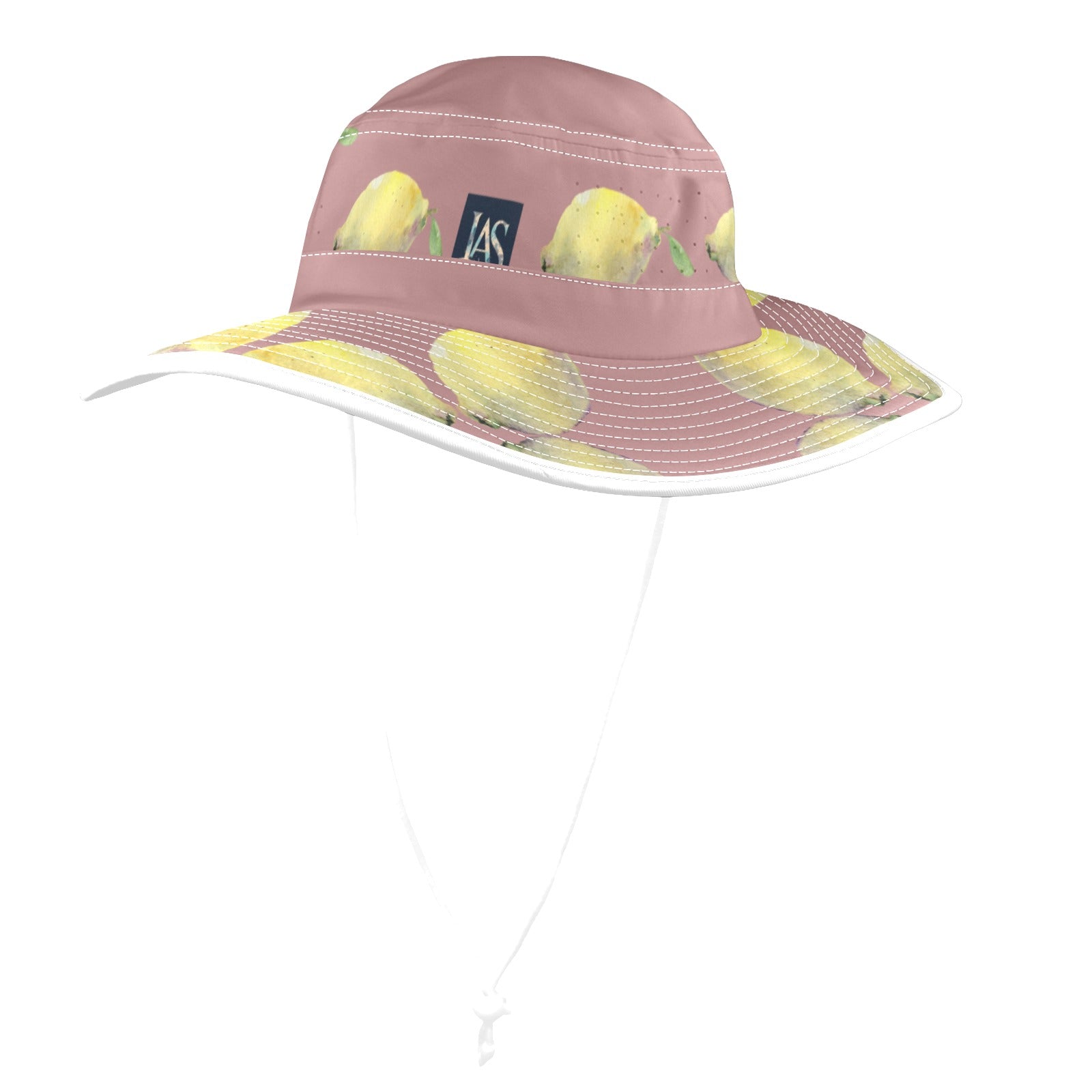 Lemon Mocha Wide Brim Bucket Hat - Lana Art Sweden