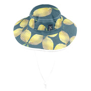 Lemon Ocean Wide Brim Bucket Hat - Lana Art Sweden