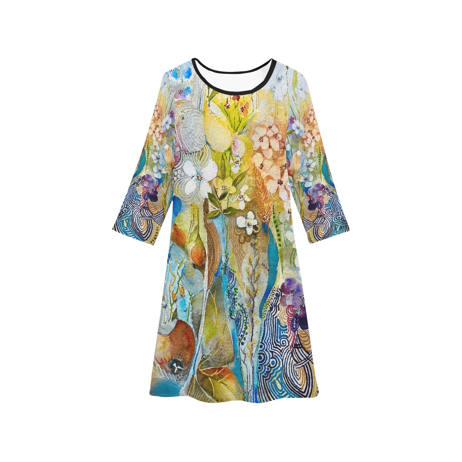 Love My Blooms Dress - Lana Art Sweden