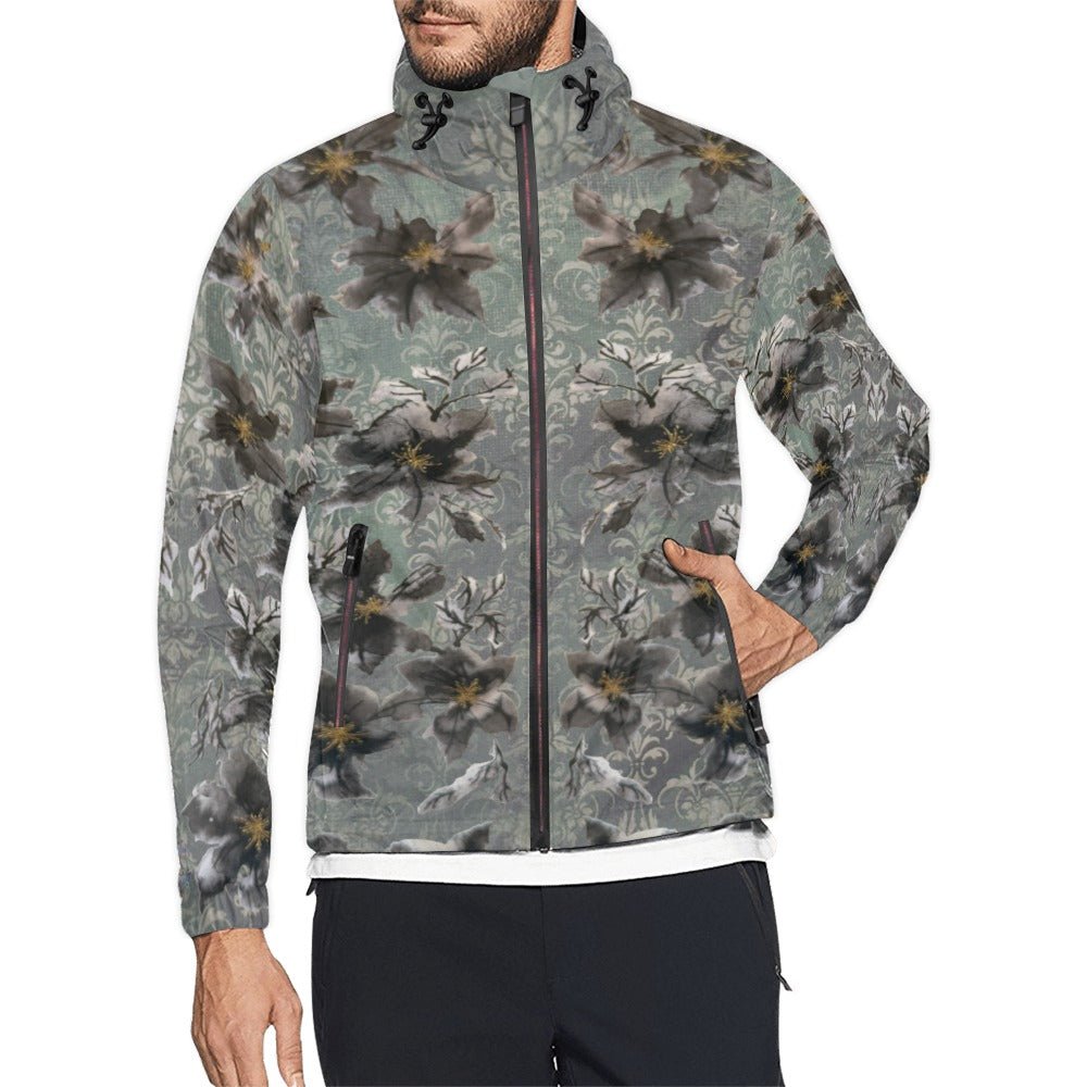 Lower Power Damaskus Mega Unisex All Over Print Windbreaker (Model H23) - Lana Art Sweden