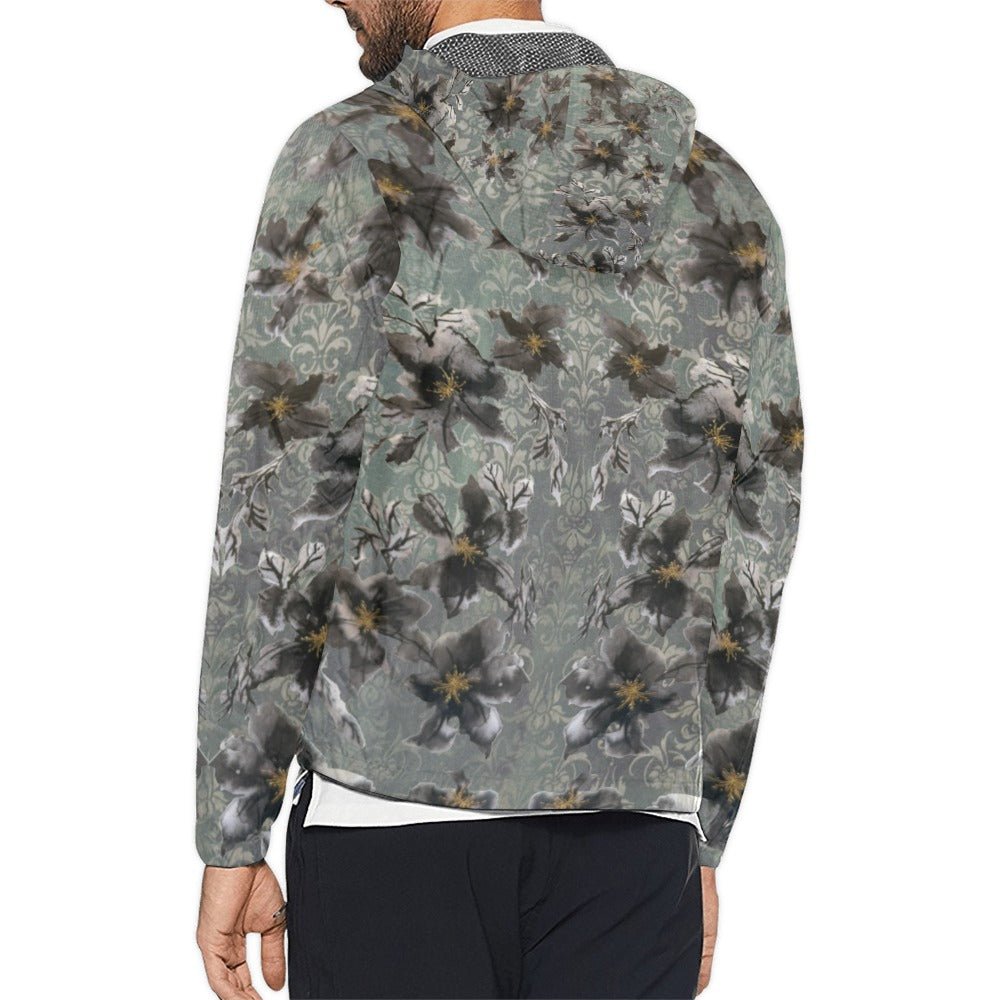 Lower Power Damaskus Mega Unisex All Over Print Windbreaker (Model H23) - Lana Art Sweden