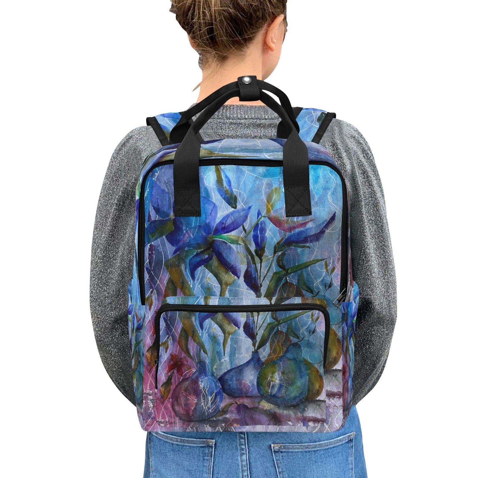 Magic Iris Twin Handle Backpack - Lana Art Sweden