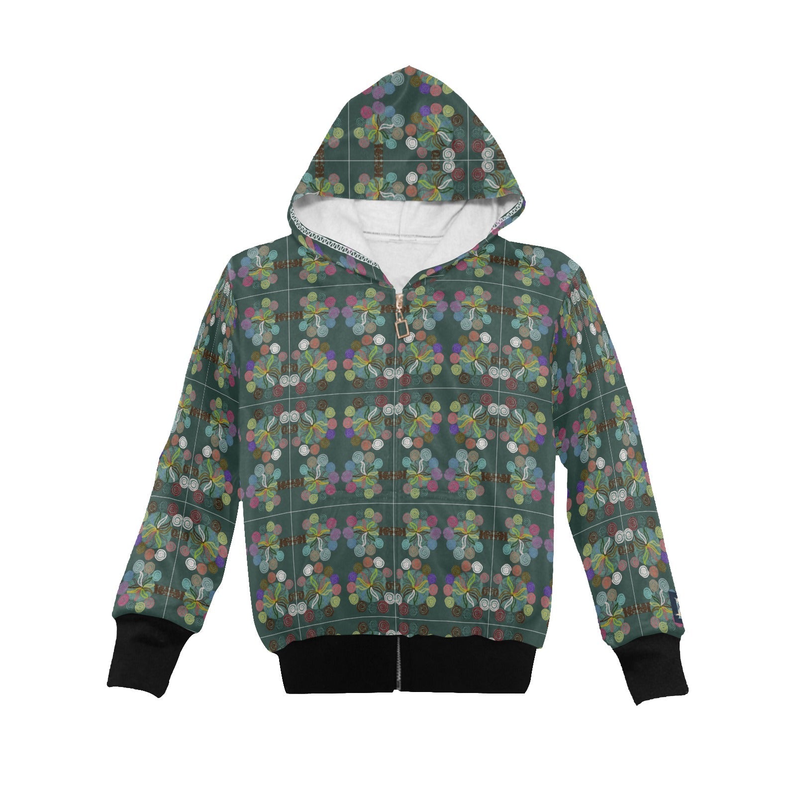 Magic Trees Big Boys' Zip Up Hoodie (H58) - Lana Art Sweden