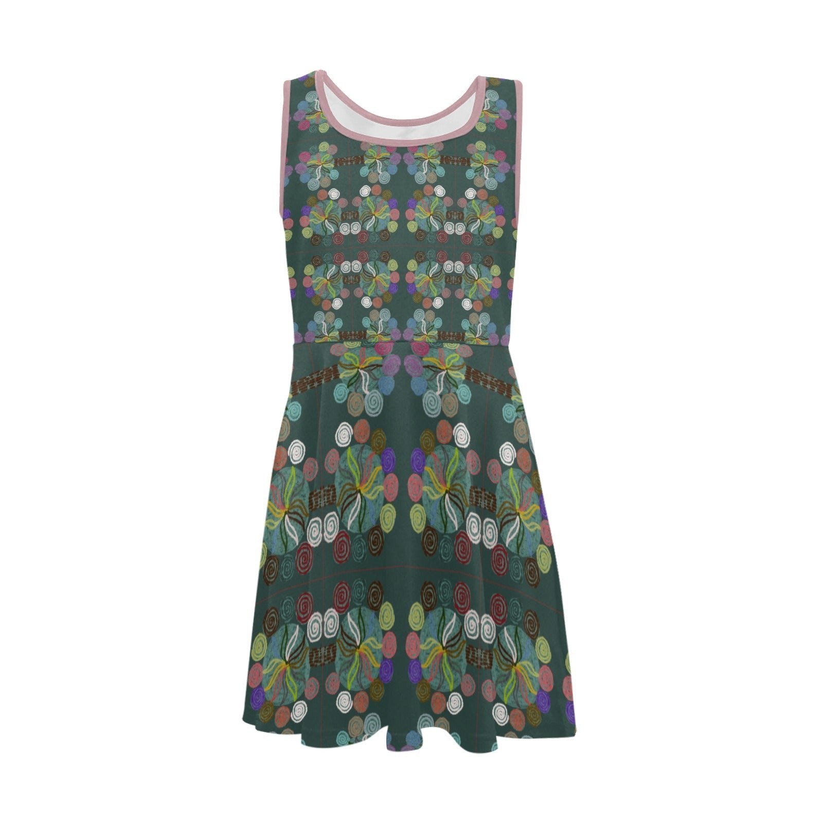Magic Trees Girls' Sleeveless Sundress - Lana Art Sweden