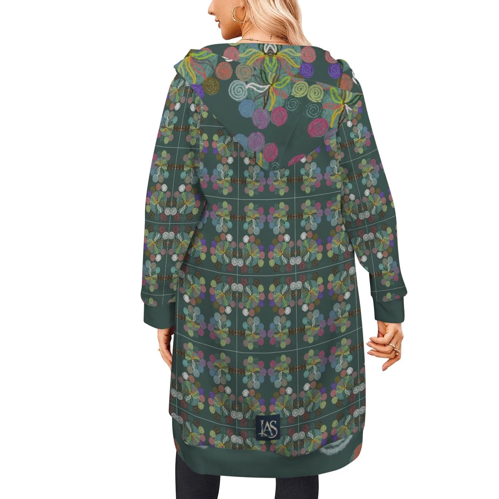 Magic Trees Women's Long Hooded Jacket - Lana Art Sweden