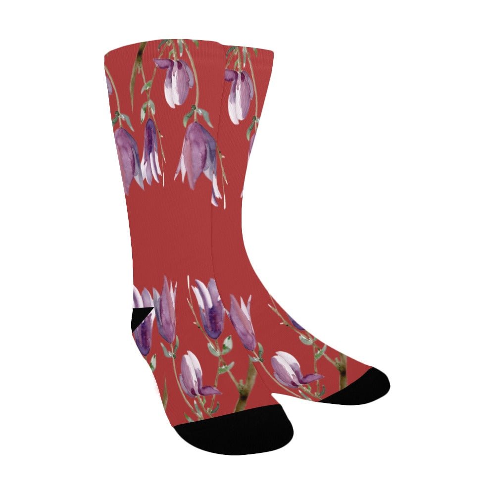 Magnolia Cherry Cobbler Women's Custom Socks - Lana Art Sweden