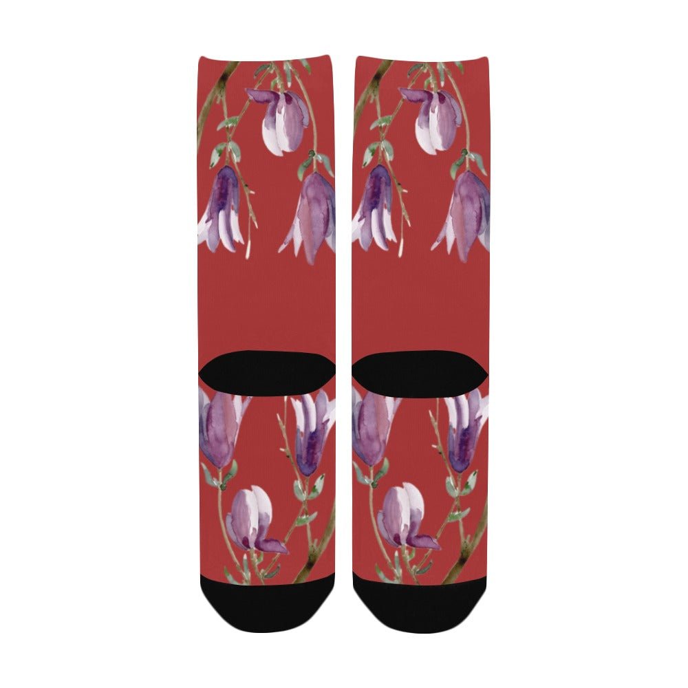 Magnolia Cherry Cobbler Women's Custom Socks - Lana Art Sweden