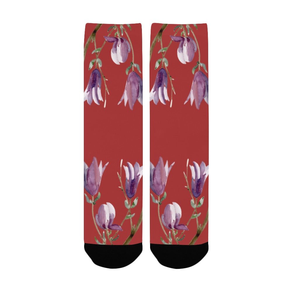 Magnolia Cherry Cobbler Women's Custom Socks - Lana Art Sweden