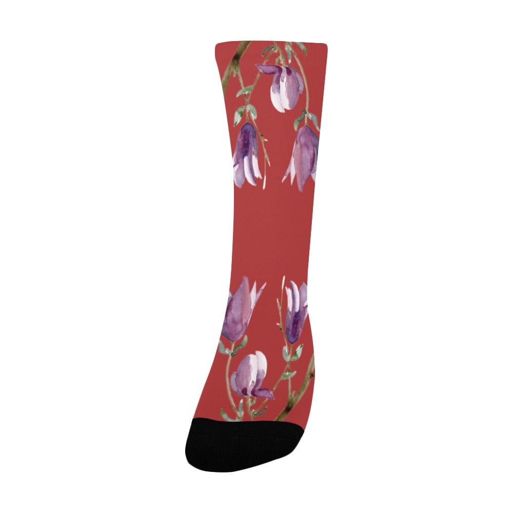 Magnolia Cherry Cobbler Women's Custom Socks - Lana Art Sweden