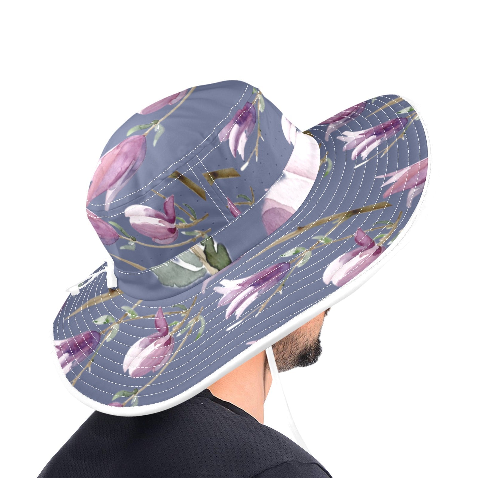 Magnolia Future Dusk Wide Brim Bucket Hat - Lana Art Sweden