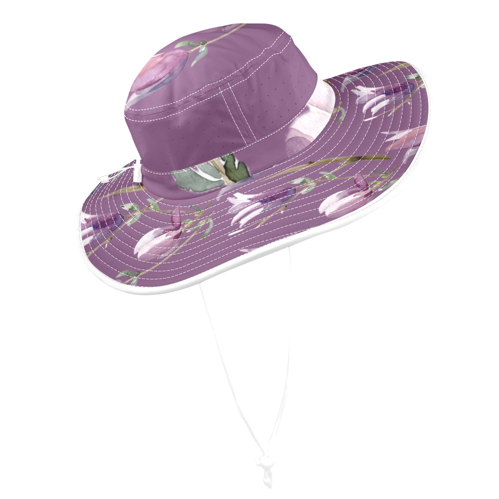 Magnolia Passion Flower Wide Brim Bucket Hat - Lana Art Sweden