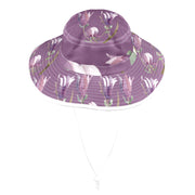 Magnolia Passion Flower Wide Brim Bucket Hat - Lana Art Sweden