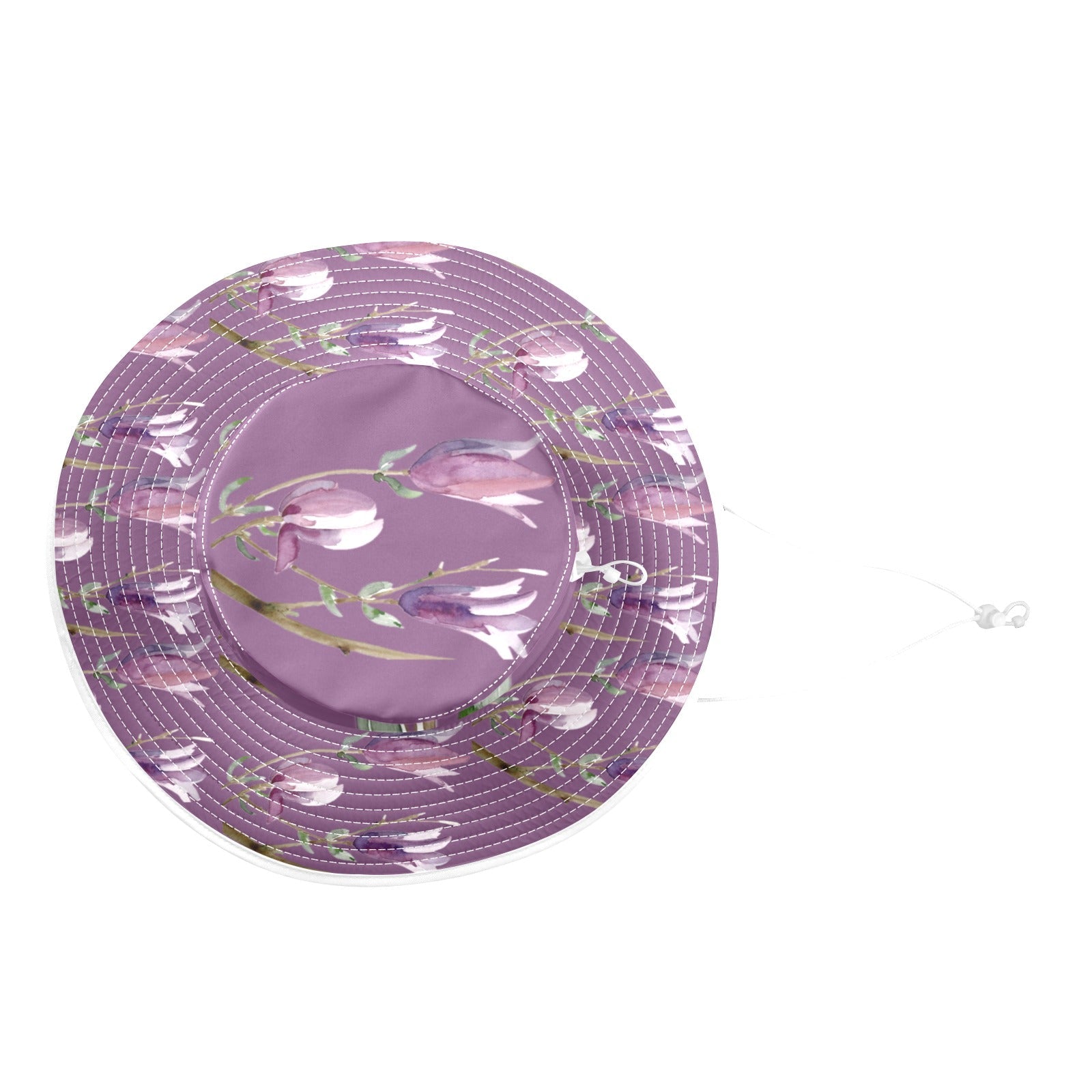 Magnolia Passion Flower Wide Brim Bucket Hat - Lana Art Sweden